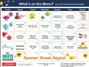 June Breakfast Menu